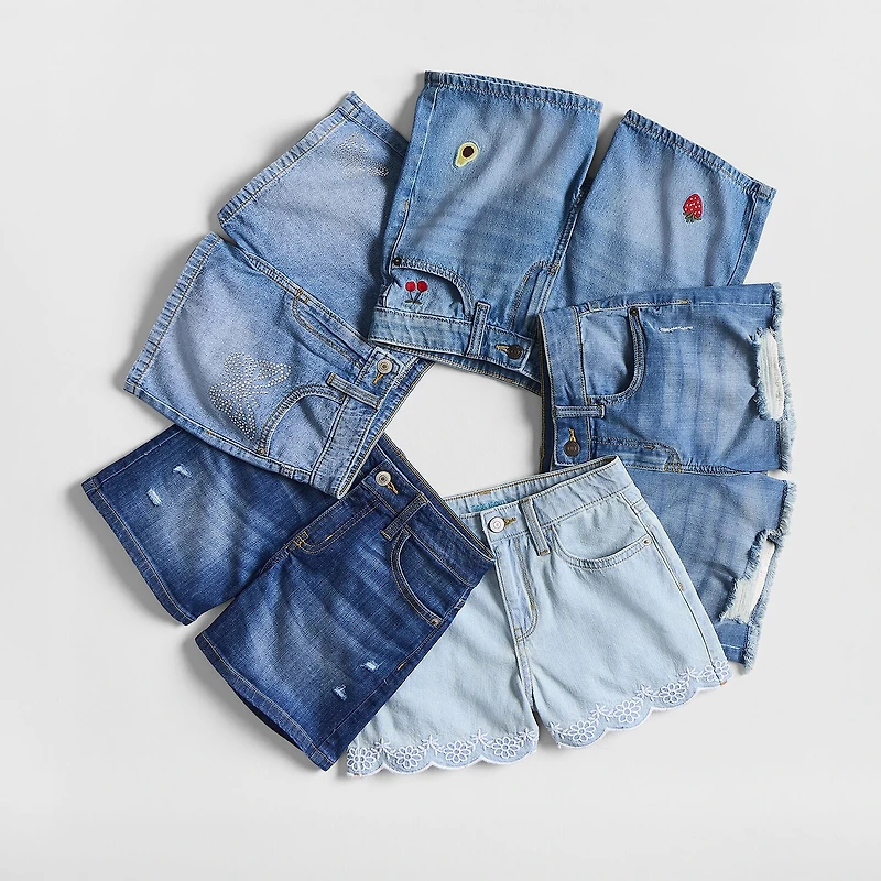 Thereabouts Little & Big Kid Girls Denim Short