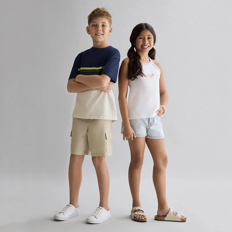 Thereabouts Oversized Little & Big Kid Boys Crew Neck Short Sleeve T-Shirt