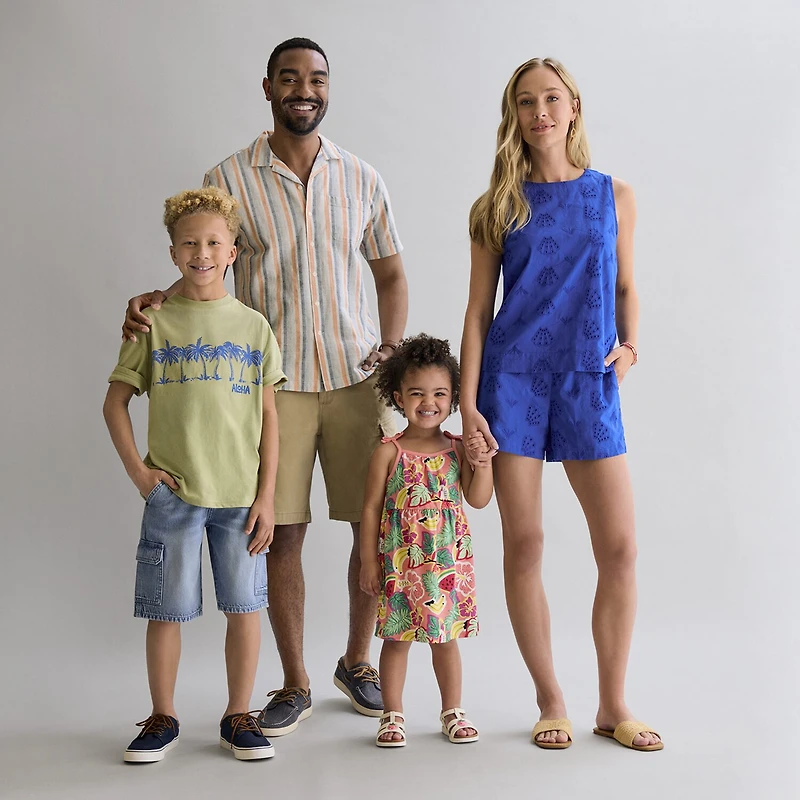 Thereabouts Cargo Little & Big Kid Boys Adjustable Waist Denim Short