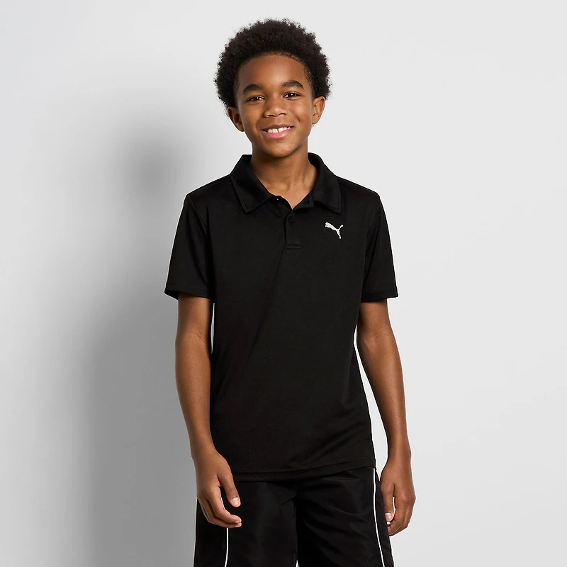 PUMA Big Kid Boys Short Sleeve Classic Fit Polo Shirt
