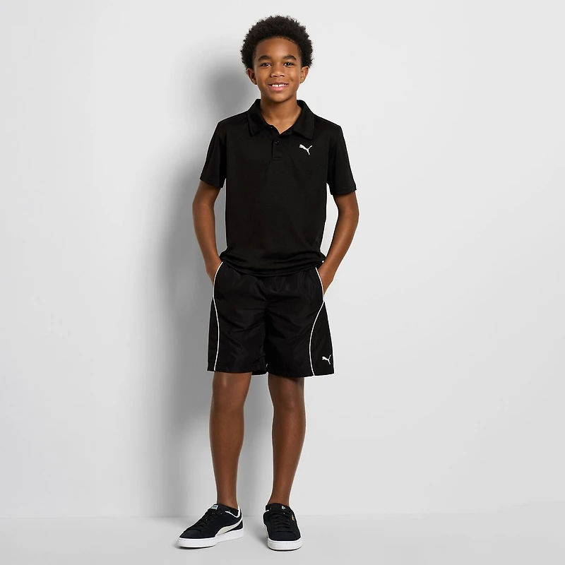 PUMA Big Kid Boys Short Sleeve Classic Fit Polo Shirt