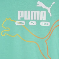 PUMA Big Kid Boys Crew Neck Short Sleeve Regular Fit Graphic T-Shirt