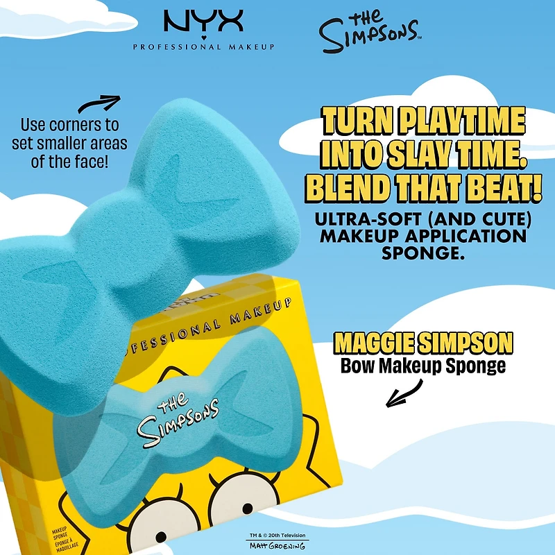 NYX Professional Makeup Simpsons Collab Maggie Bow Makeup Sponge