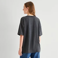 Spiderman Oversized Tee Womens Juniors Crew Neck Short Sleeve Graphic T-Shirt