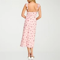 B. Smart Womens Juniors Sleeveless Floral Slip Dress