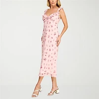 B. Smart Womens Juniors Sleeveless Floral Slip Dress