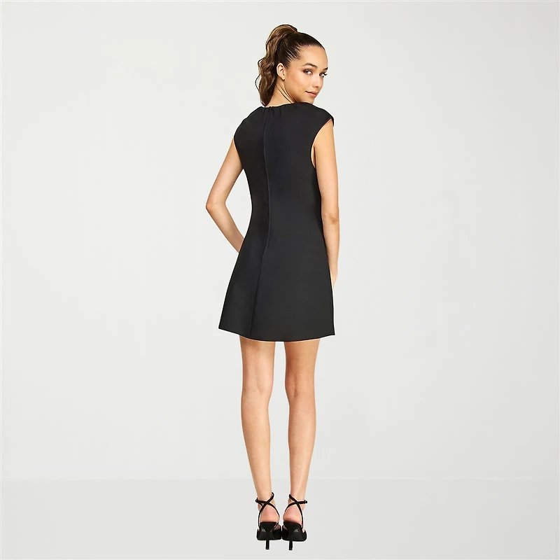 belle vie Womens Scoop Neck Sleeveless Sheath Dress