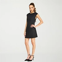 belle vie Womens Scoop Neck Sleeveless Sheath Dress