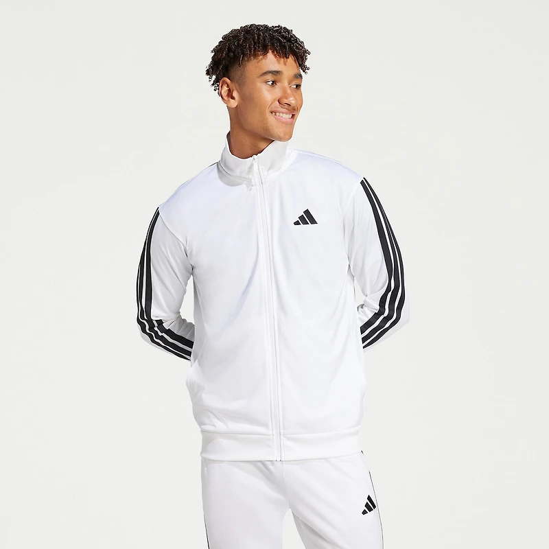 adidas Mens Mock Neck Long Sleeve Layered Top