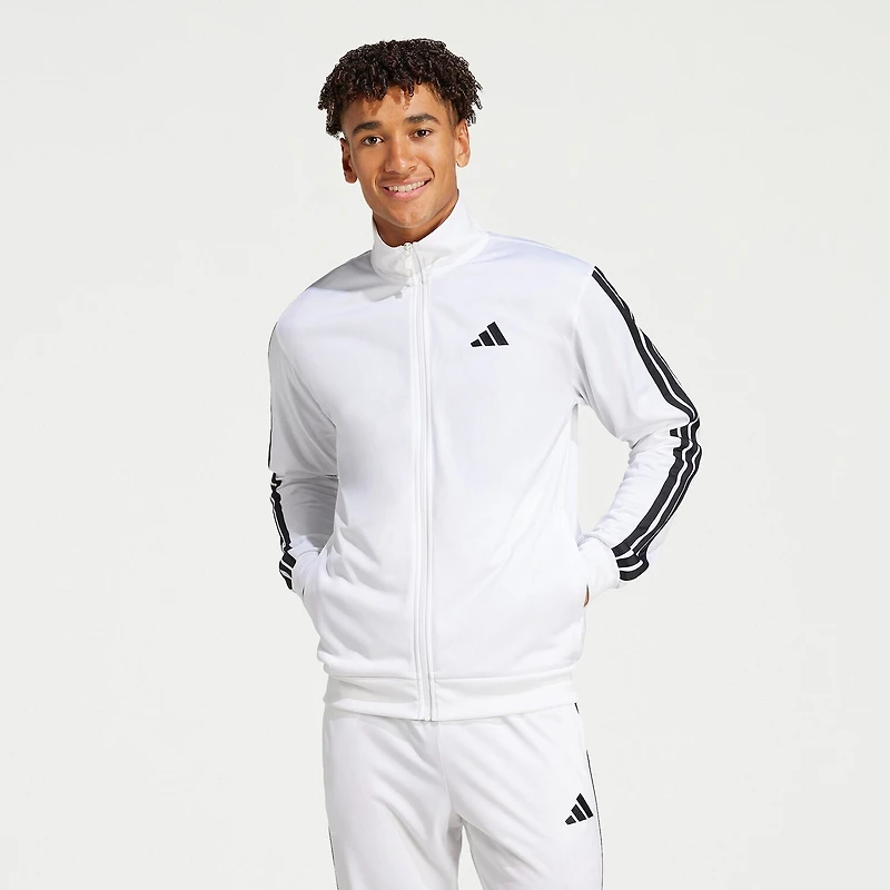 adidas Mens Mock Neck Long Sleeve Layered Top