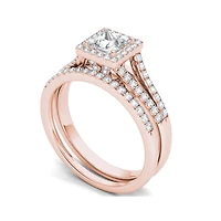 CT.T.W. Natural Diamond 10K Yellow Gold Bridal Ring Set