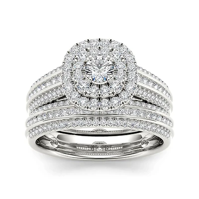 CT.T.W. Natural Diamond 10K Yellow Gold Bridal Ring Set