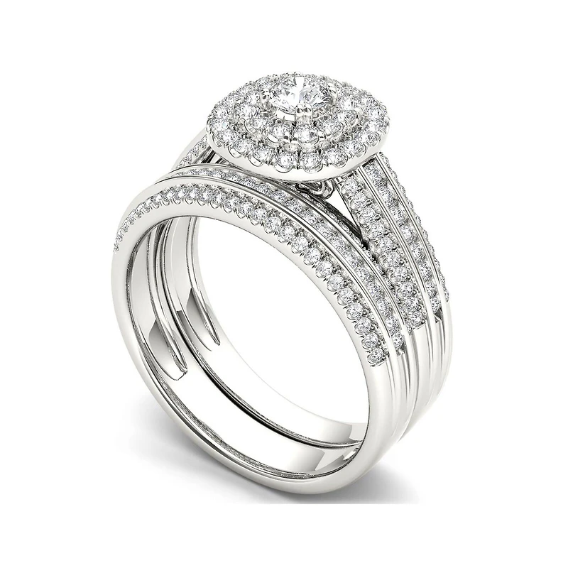 CT.T.W. Natural Diamond 10K Yellow Gold Bridal Ring Set