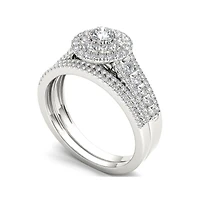 1 CT.T.W. Natural Diamond 10K Yellow Gold Bridal Set