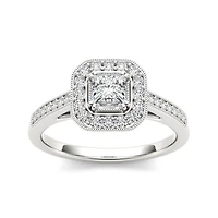 1/2 CT.T.W. Natural Diamond 14K Gold Engagement Ring