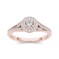 5/8 CT.T.W. Natural Diamond 14K Rose Gold Engagement Ring