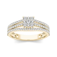 5/8 CT.T.W. Natural Diamond 10K Yellow Gold Engagement Ring