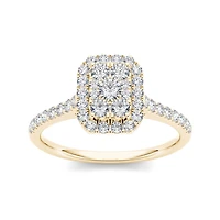 3/4 CT.T.W. Natural Diamond 10K Yellow Gold Engagement Ring