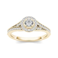 5/8 CT.T.W. Natural Diamond 14K Yellow Gold Engagement Ring