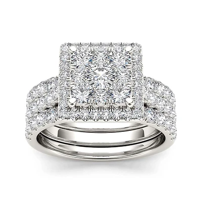 CT.T.W. Natural Diamond 10K Yellow Gold Bridal Set
