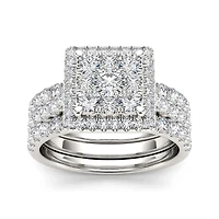 CT.T.W. Natural Diamond 10K Yellow Gold Bridal Set