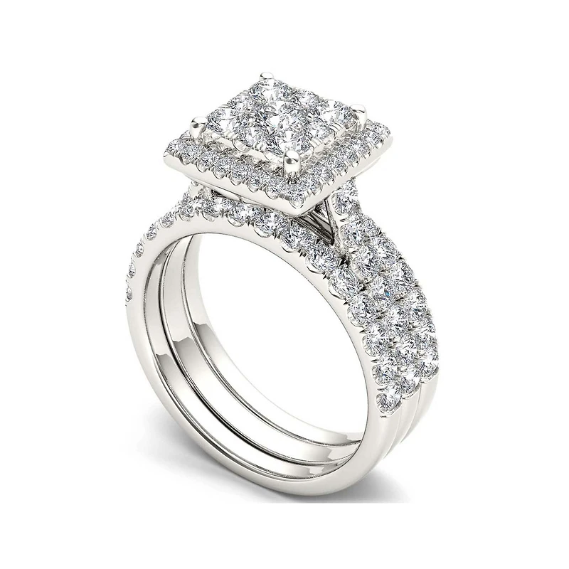 CT.T.W. Natural Diamond 10K Yellow Gold Bridal Set