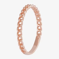 Curb Womens 14K Rose Gold Band