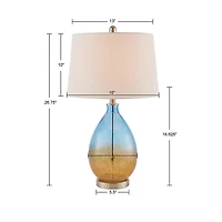 510 Design Cortina Set Of 2-pc Glass Table Lamp