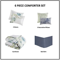 Harbor House Lorelai 6-pc. Tropical Midweight Comforter Set