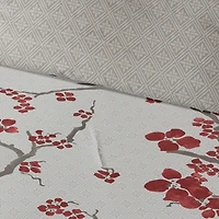 N Natori Cherry Blossom 3pc Comforter Mini Set