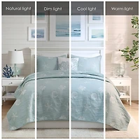 Harbor House Seaside 4-pc. Embroidered Quilt Set