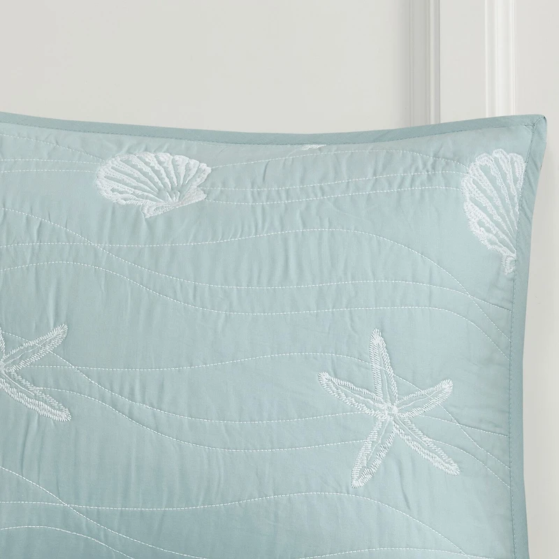 Harbor House Seaside 4-pc. Embroidered Quilt Set