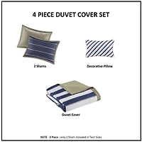 Intelligent Design Garrett Duvet Cover Set with decorative pillow