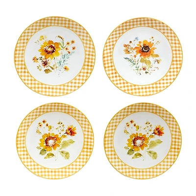 Certified International Sunflower Forever 4-pc. Earthenware Dinner Plate