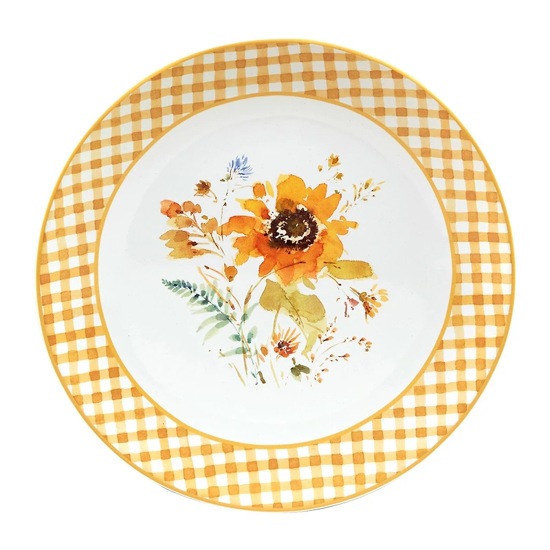 Certified International Sunflower Forever 4-pc. Earthenware Dinner Plate