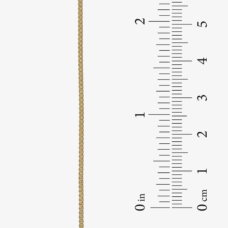 Made in Italy Womens 14K Gold 20 Inch Box Chain Necklace