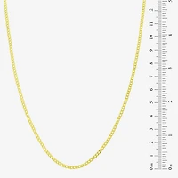 Unisex Adult 14K Gold 18 Inch Curb Chain Necklace