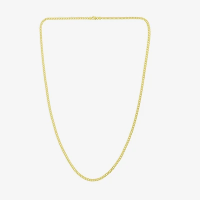 Unisex Adult 14K Gold 18 Inch Curb Chain Necklace