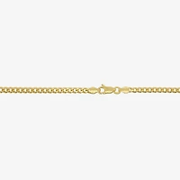 Unisex Adult 14K Gold 18 Inch Curb Chain Necklace