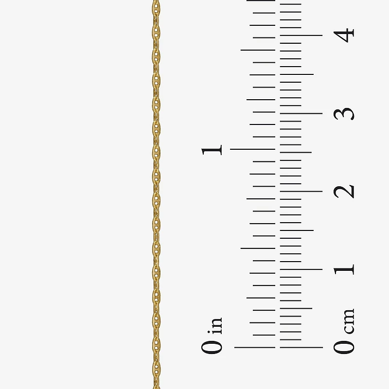 Womens 14K Gold 18 Inch Mariner Chain Necklace