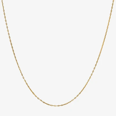 Womens 14K Gold 18 Inch Mariner Chain Necklace