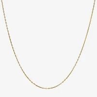 Womens 14K Gold 18 Inch Mariner Chain Necklace