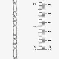 Made in Italy Mens Sterling Silver 20 Inch Figaro Chain Necklace