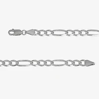 Made in Italy Mens Sterling Silver 20 Inch Figaro Chain Necklace