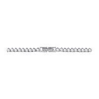 DiamonArt® Sterling Silver 20¾ CT. T.W. Cubic Zirconia Graduated Link Necklace