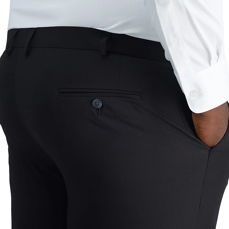 Haggar Smart Wash With Repreve Mens Big and Tall Classic Fit Flat Front Suit Pant