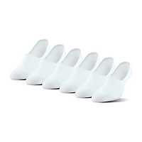 Peds Mid Cut Womens Breathable Multi-Pack 6 Pair Liner Socks