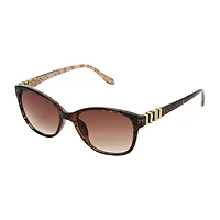 Mixit Black Cateye With Gold Detailing Womens UV Protection Cat Eye Sunglasses