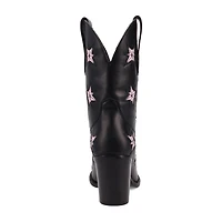 Dingo Womens Starburst Block Heel Cowboy Boots