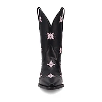 Dingo Womens Starburst Block Heel Cowboy Boots